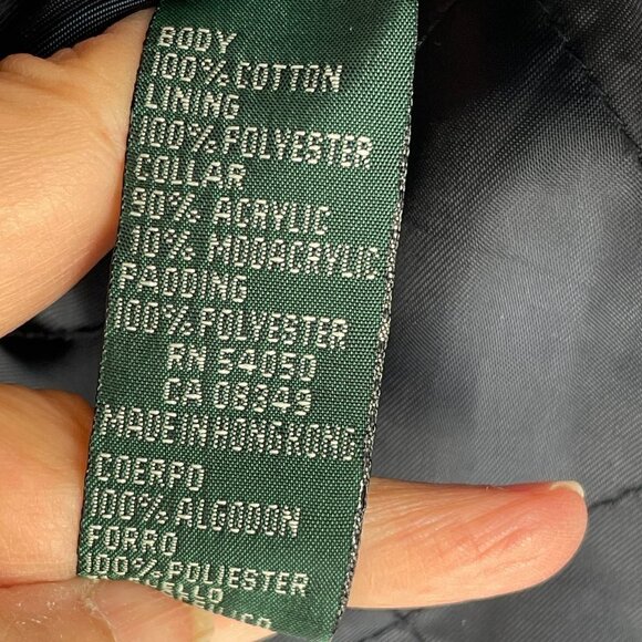 Vintage Y2K Ralph Lauren Trucker Jean Jacket Removable Faux Fur Collar Quilted S - Picture 12 of 12